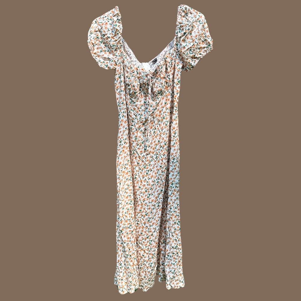 Floral Milkmaid Midi Dress